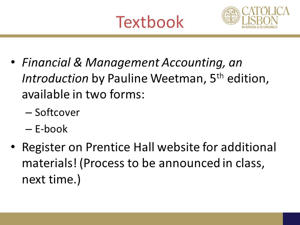 Financial and management accounting assignment weetman 5th edition